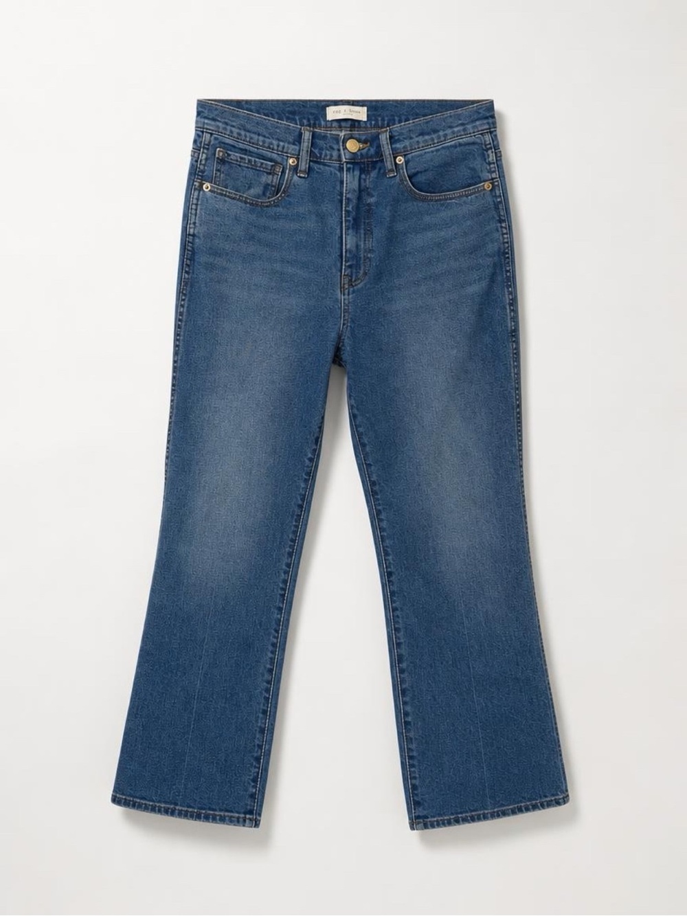 Tory Burch Medium Blue Flare Jeans